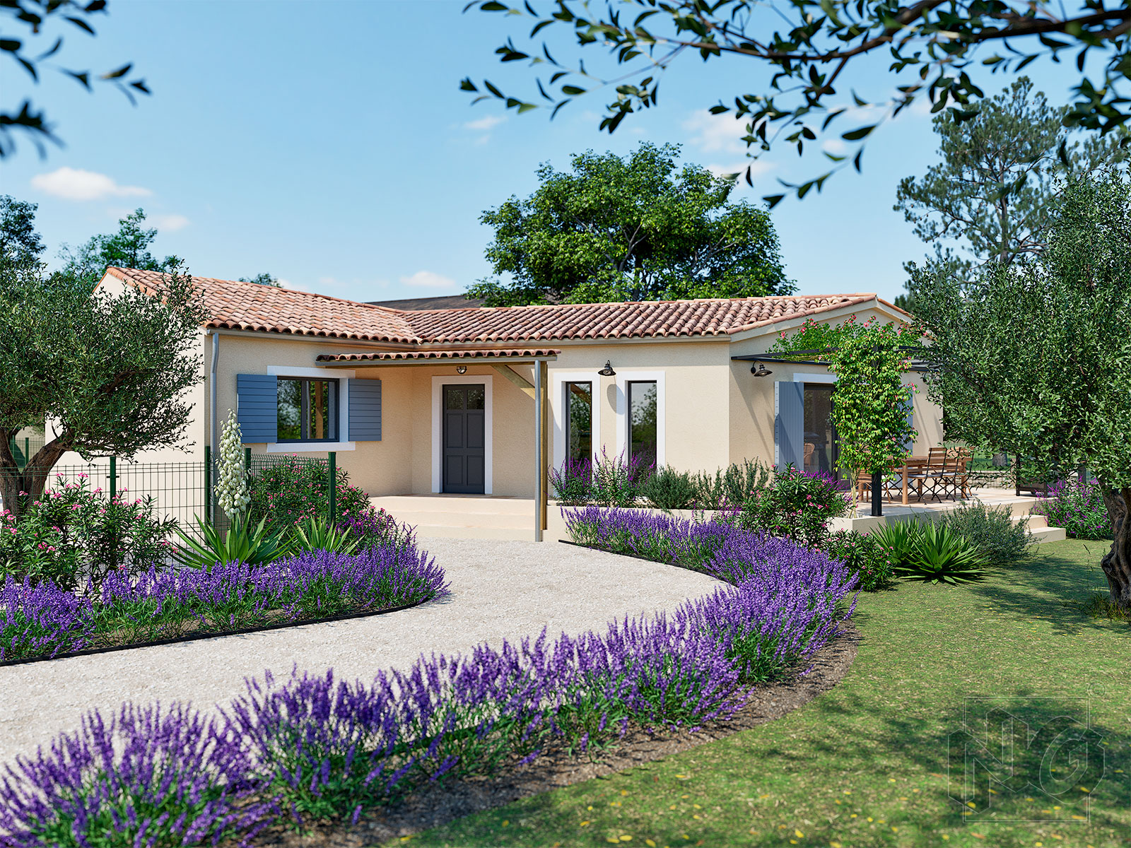 Création d'un visuel 3D d'une proposition paysagère